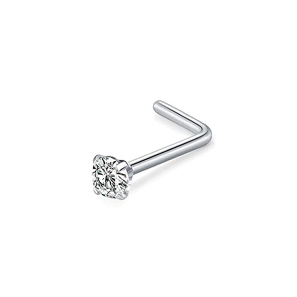 3mm Nose Stud L-Shaped Titanium Alloy Body Piercing