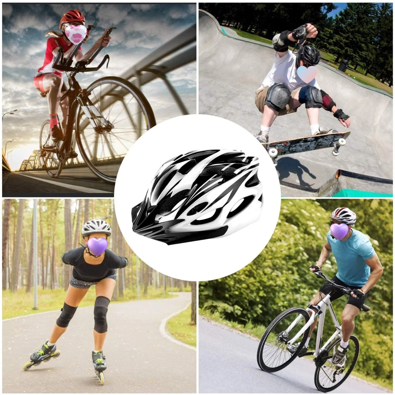 New Sport DOT Mountain Bike Helmet Skating Riding Helmets Wholesale/Supplier Bicycle Parts Cycling Helmet with Polarized