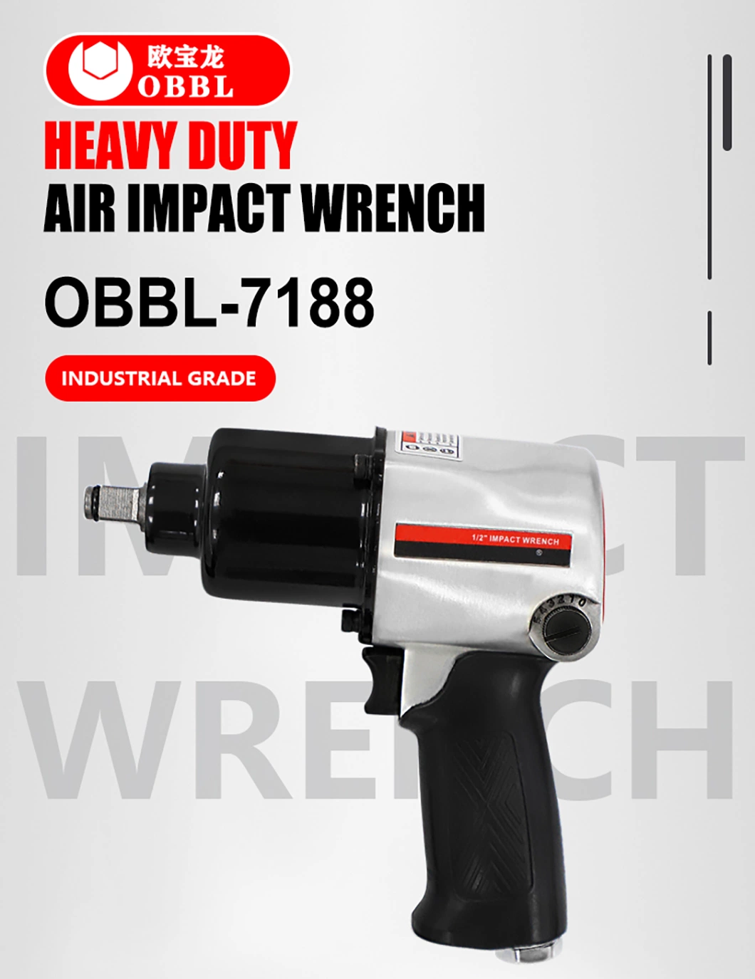 Obbl Car Repair Air Tools 680n. M High Torque Pneumatic 1/2 Inch Car Impact Wrench