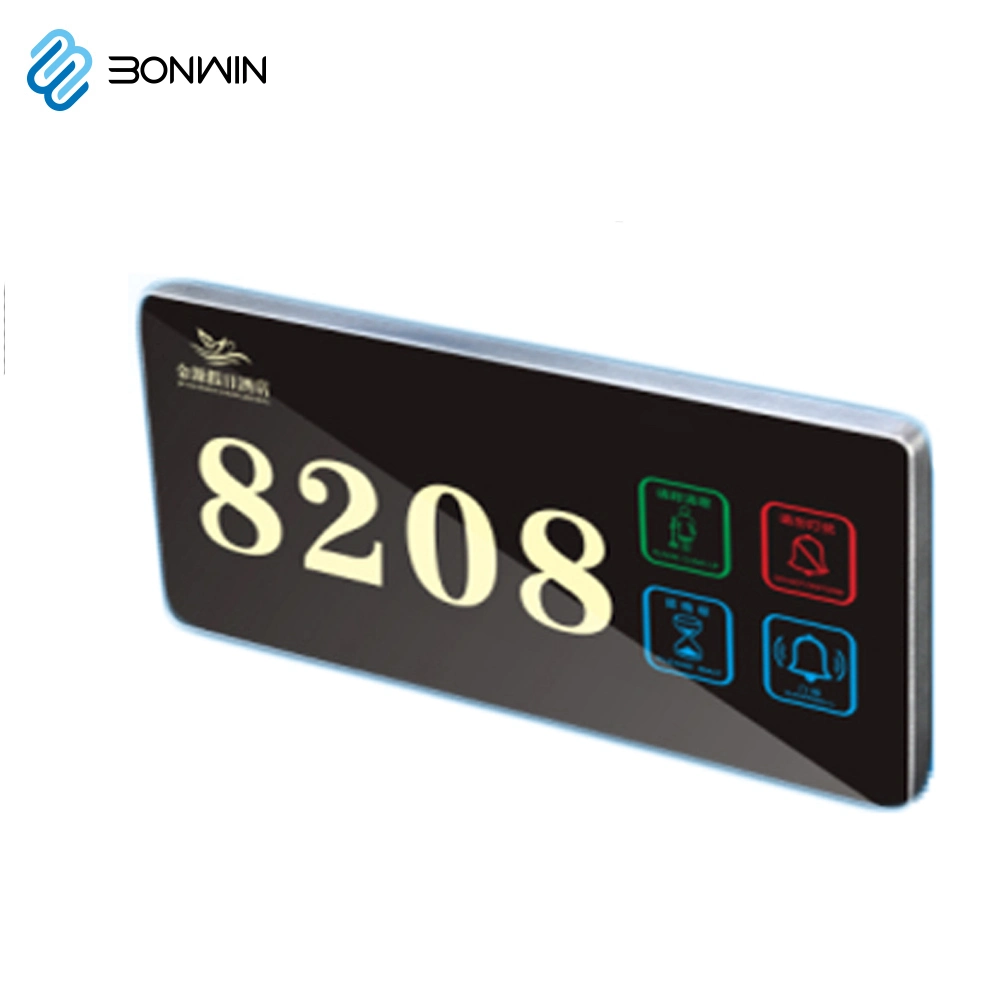 Electronic Stainless Steel Hotel/House Room Door Number Plates