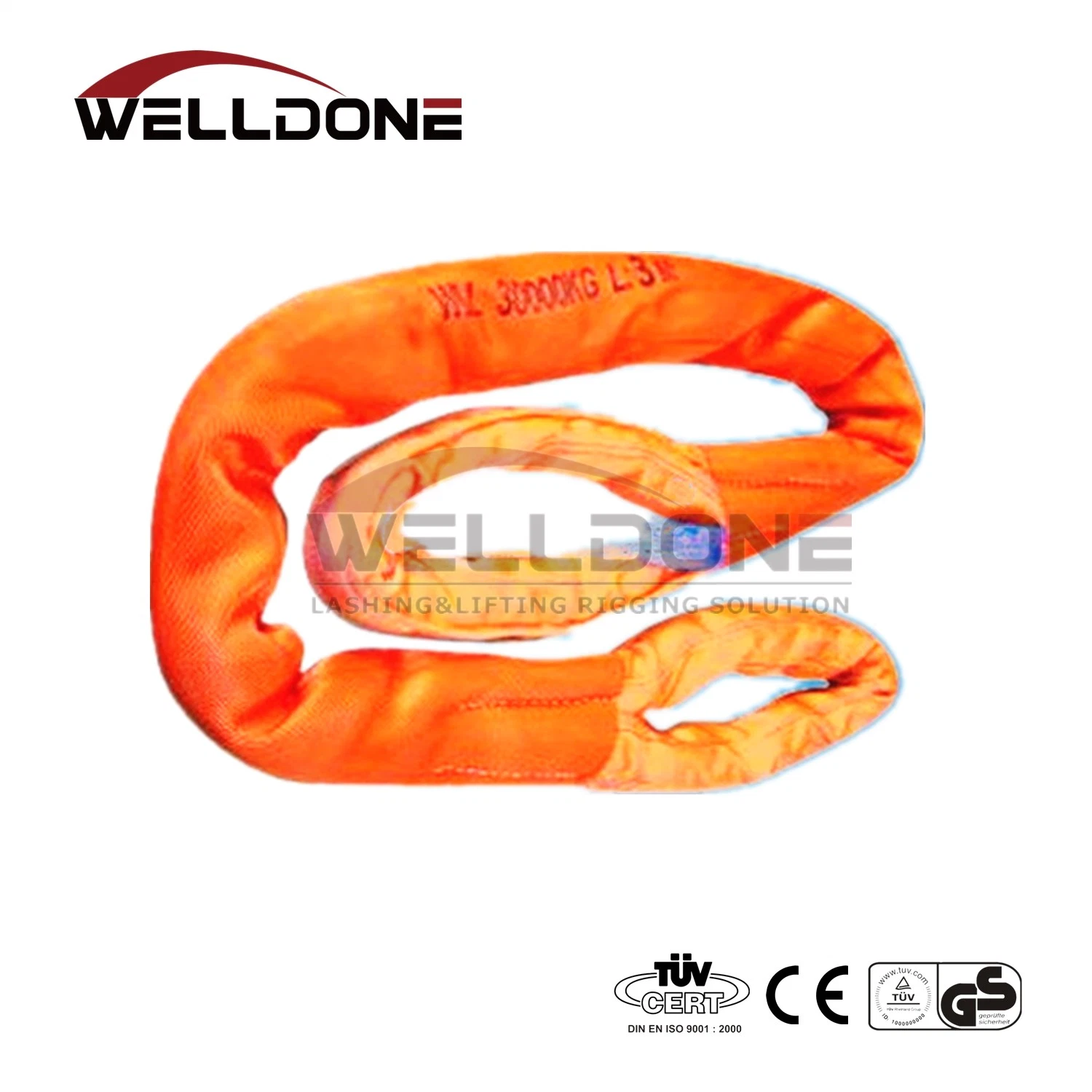 Polyester Heavy Duty Lifting Sling Eye Eye Round Sling