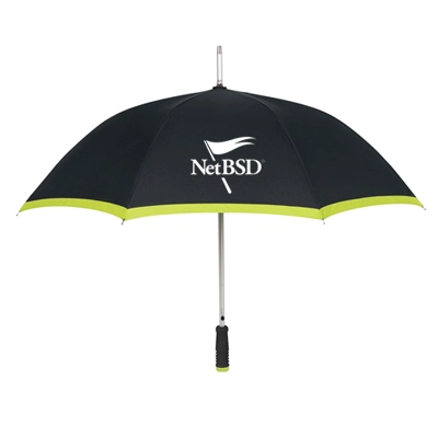 46" Arc Edge Windproof Parapluie Correspondance des couleurs de la publicité en ligne droite parapluie de pluie pour cadeau promotionnel