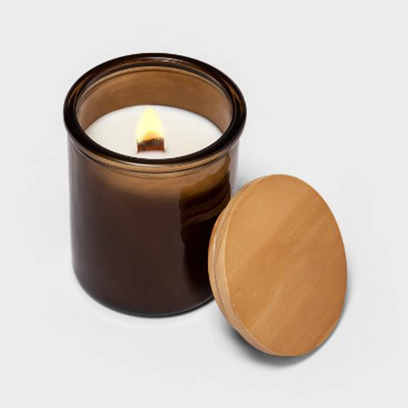 Best Selling Gift Customized Scented Crack Wooded Wick Candles