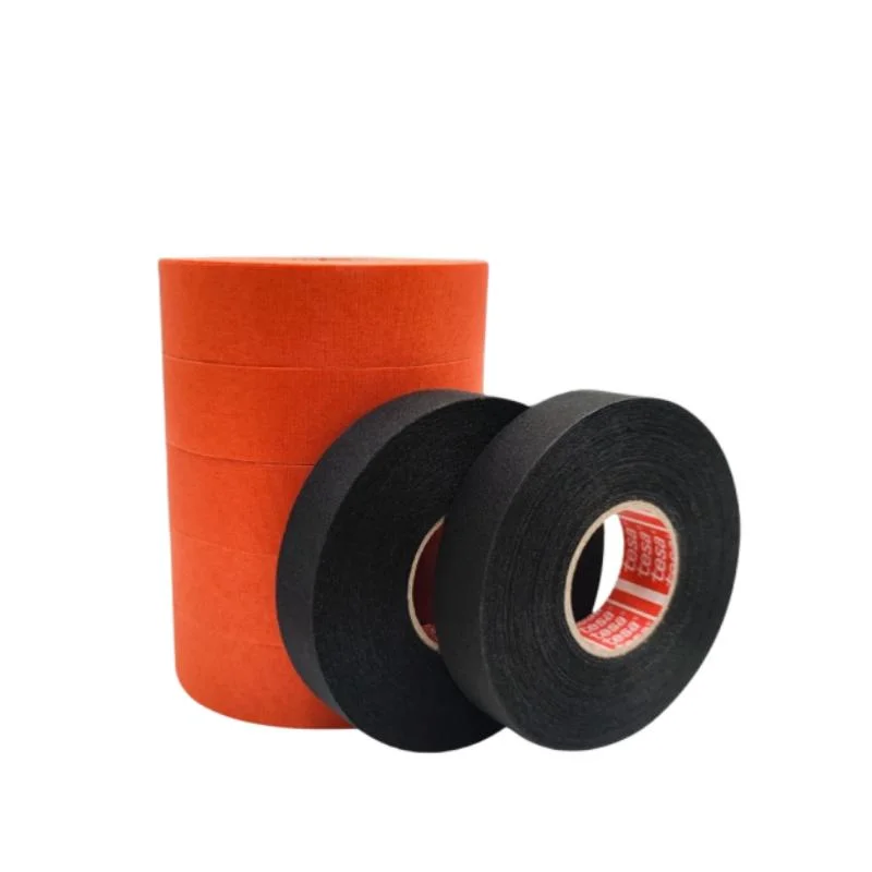 High Abrasion Protection Adhesive High Heat Harness Tesa 51036 Fabric Tape for Wire Bundling in Automotive Appliances