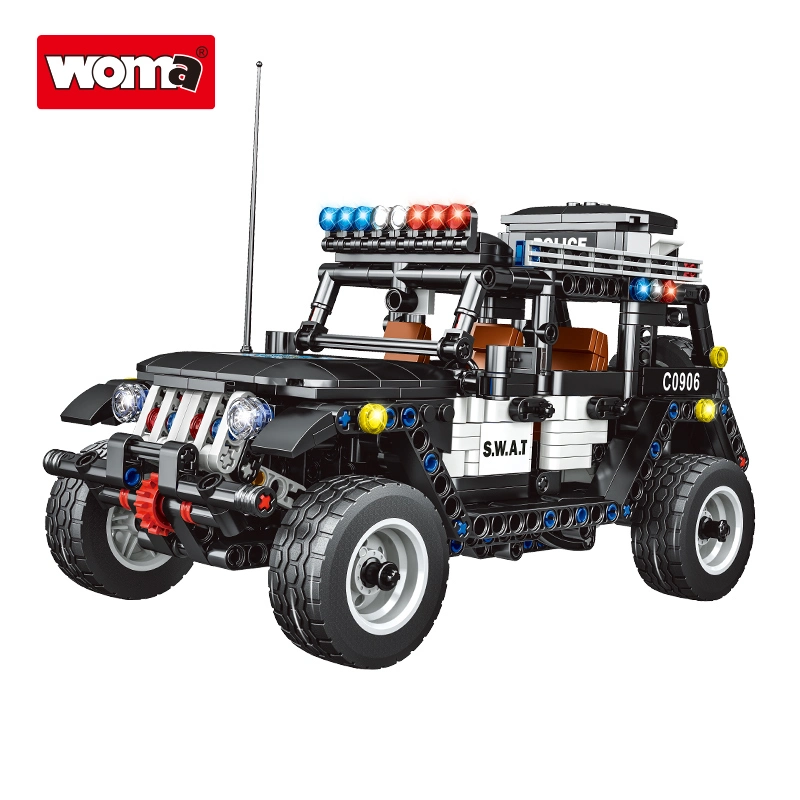 Woma Toys Amazon самый жаркий мальчик Sale Swat City Special Cross Автомобиль для страны Модель Stem кирпичный набор строительных блоков