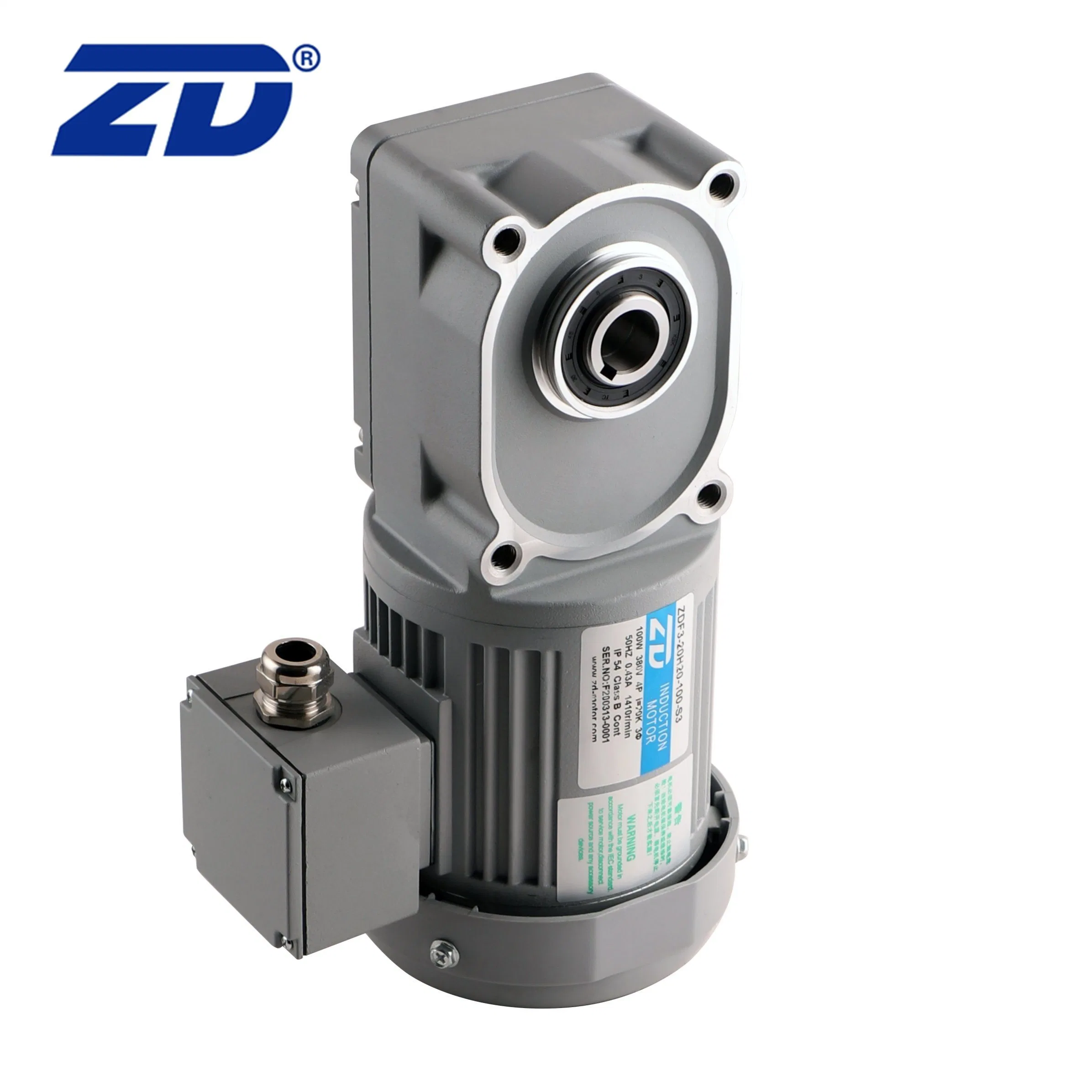 ZD 380V 20 Índice de reducción de dispositivo mayorista industrial Hipoide de engranaje helicoidal AC motorreductor