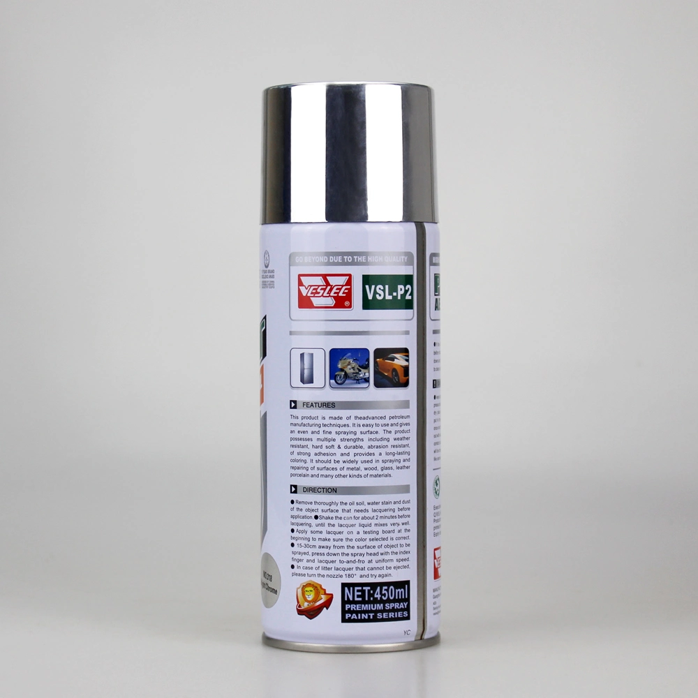 Acrylic Aerosol Building Coating Metallic Chrome Paint