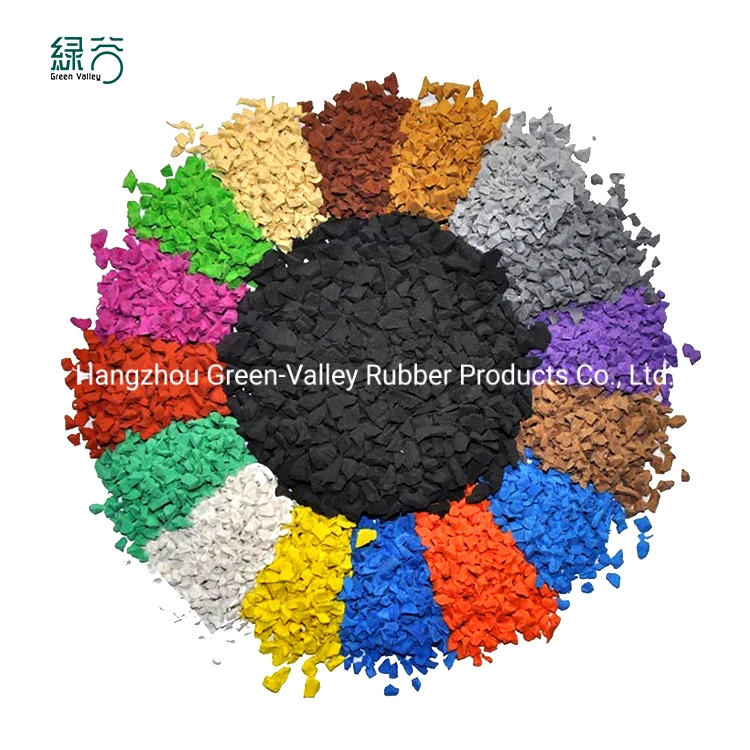 SGS Approved Colorful EPDM Granules for Playground Polyurethane Binder Rubber Granules Price EPDM