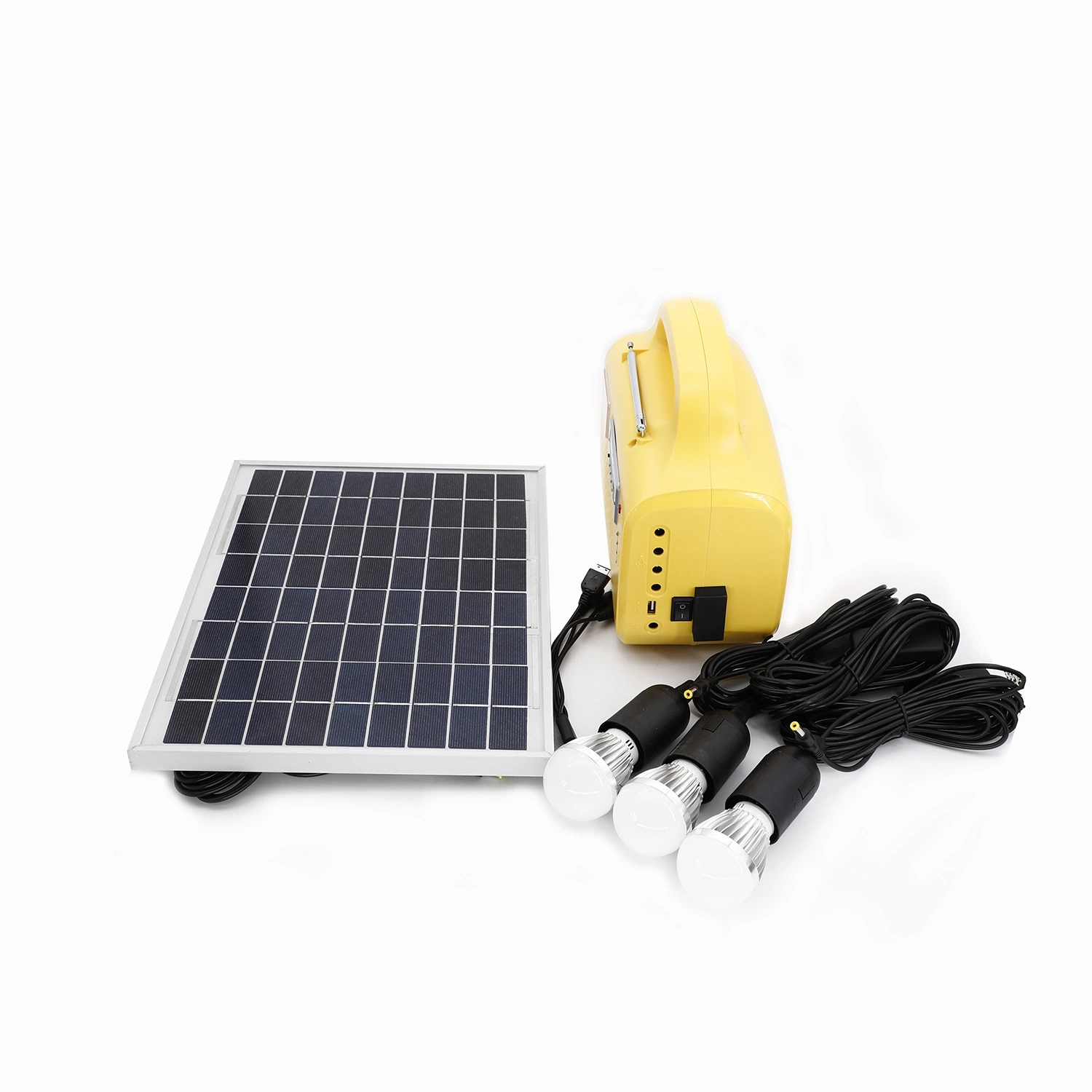 Solar Beleuchtung Outdoor Solar Lights 10W Solar Beleuchtung Kits mit 3 LED-Lampen