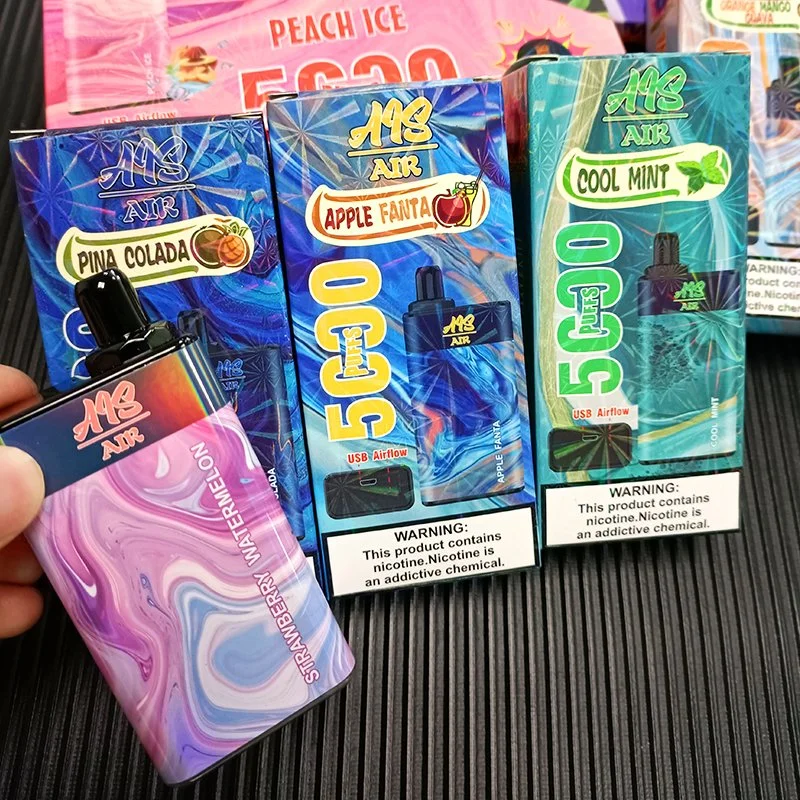 جهاز جديد للاستخدام مرة واحدة مع قلم S-Cigarette من AIS لقلم الهواء 5000puffs استمتع ببخار مع 10 نكهات من نوع Vape Mod Plus بسعر جيد