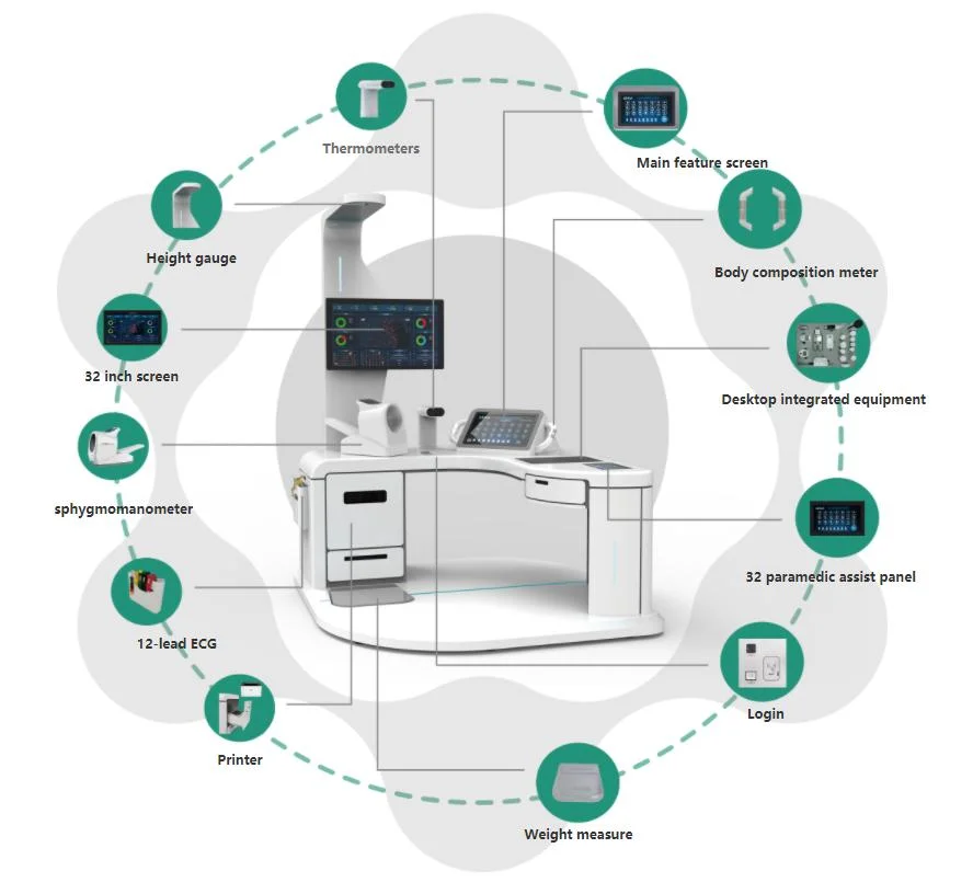 L'hôpital Checkup Self-service kiosque pour les lipides de la santé Checkup de la pression artérielle