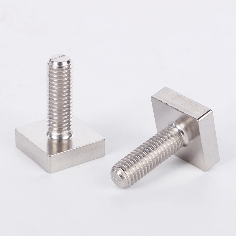 Stainless Steel Square Head Bolt Steel 307A T Stud Bolt with Customized Sizes Square Head Cup Point Screw Hot Forged Square Head Bolts