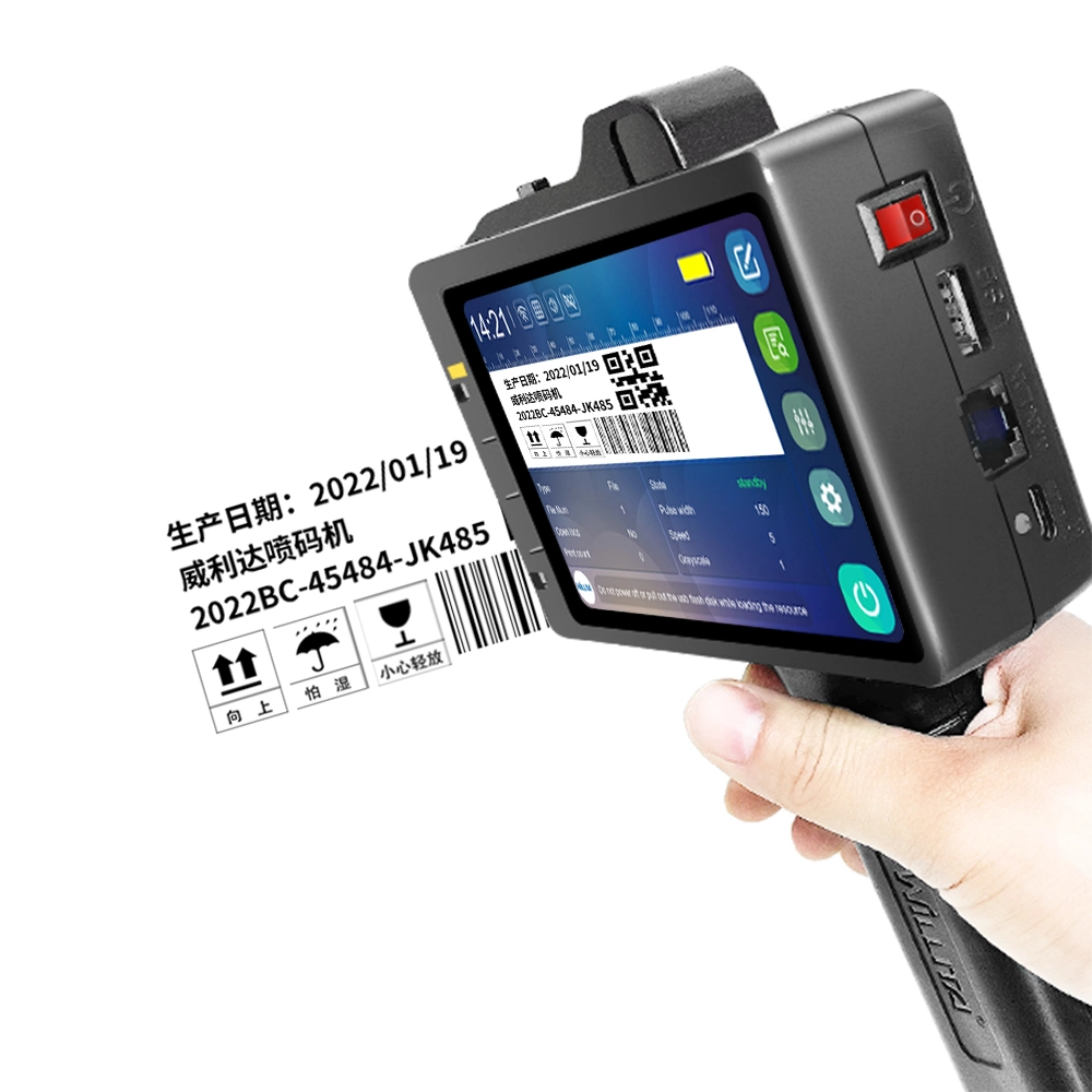 Wld-S9 Production Date Handheld Inkjet Printer with Quick-Drying Ink Cartridge