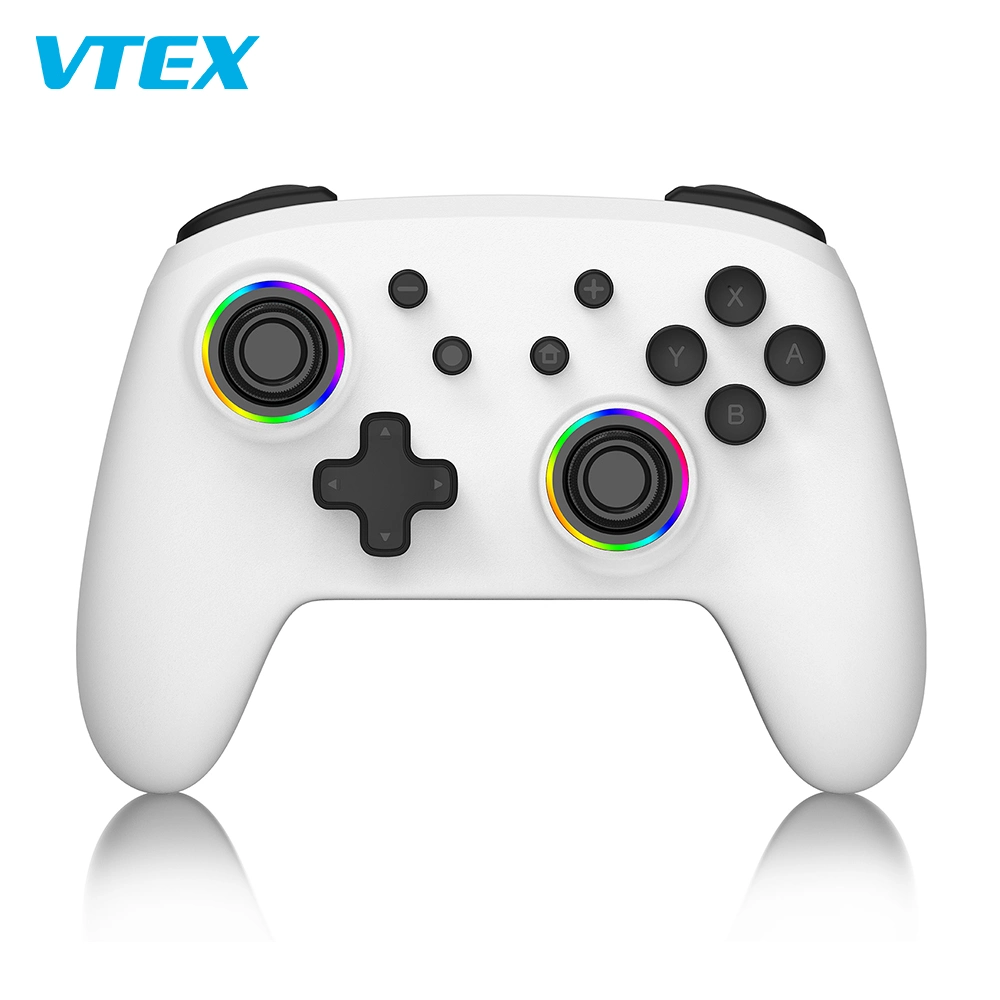 Vtex Custom New Gaming Handle Player Dual Motor 7 Colors LED Wireless Game Controller