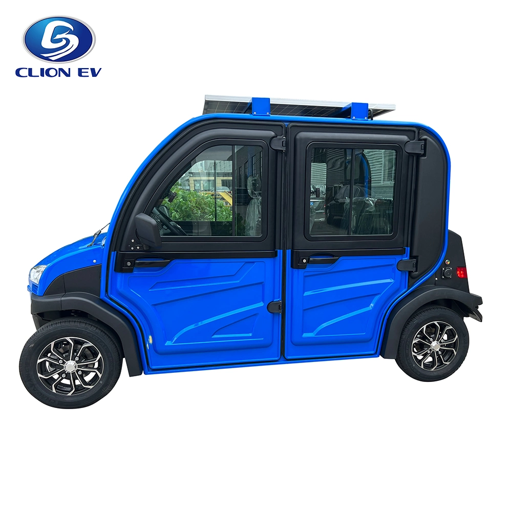 Air Conditioning Solar Panel Electric Mini Scooter Car 45km/H