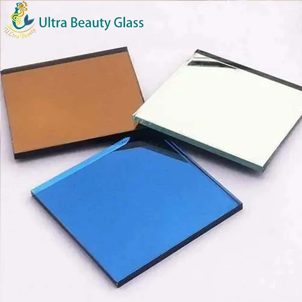 Custom Cut Colored Bronze Golden Decorative Double Coated Aluminum Mirror Glass