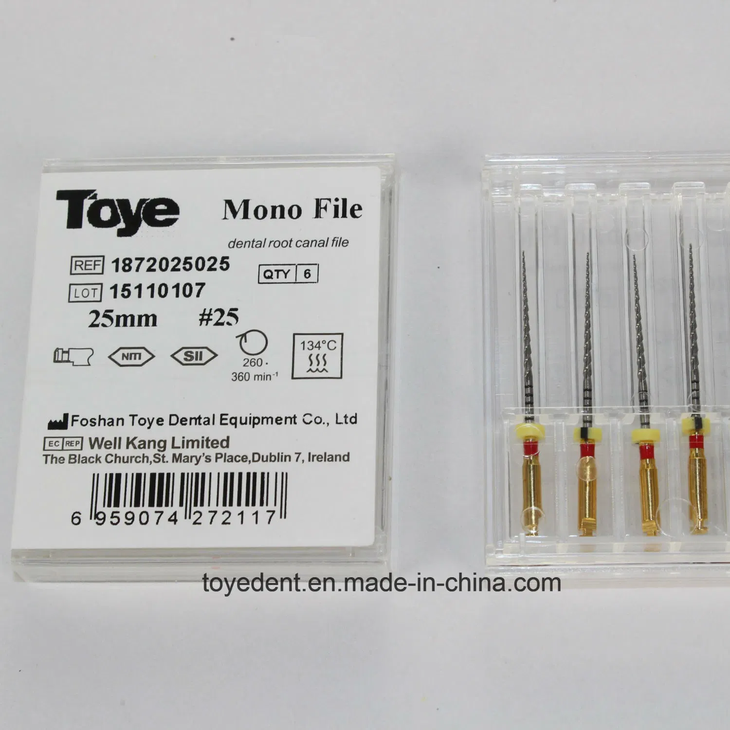 Dental Niti Material Mono Files Endodontics for Root Canal Retreatment