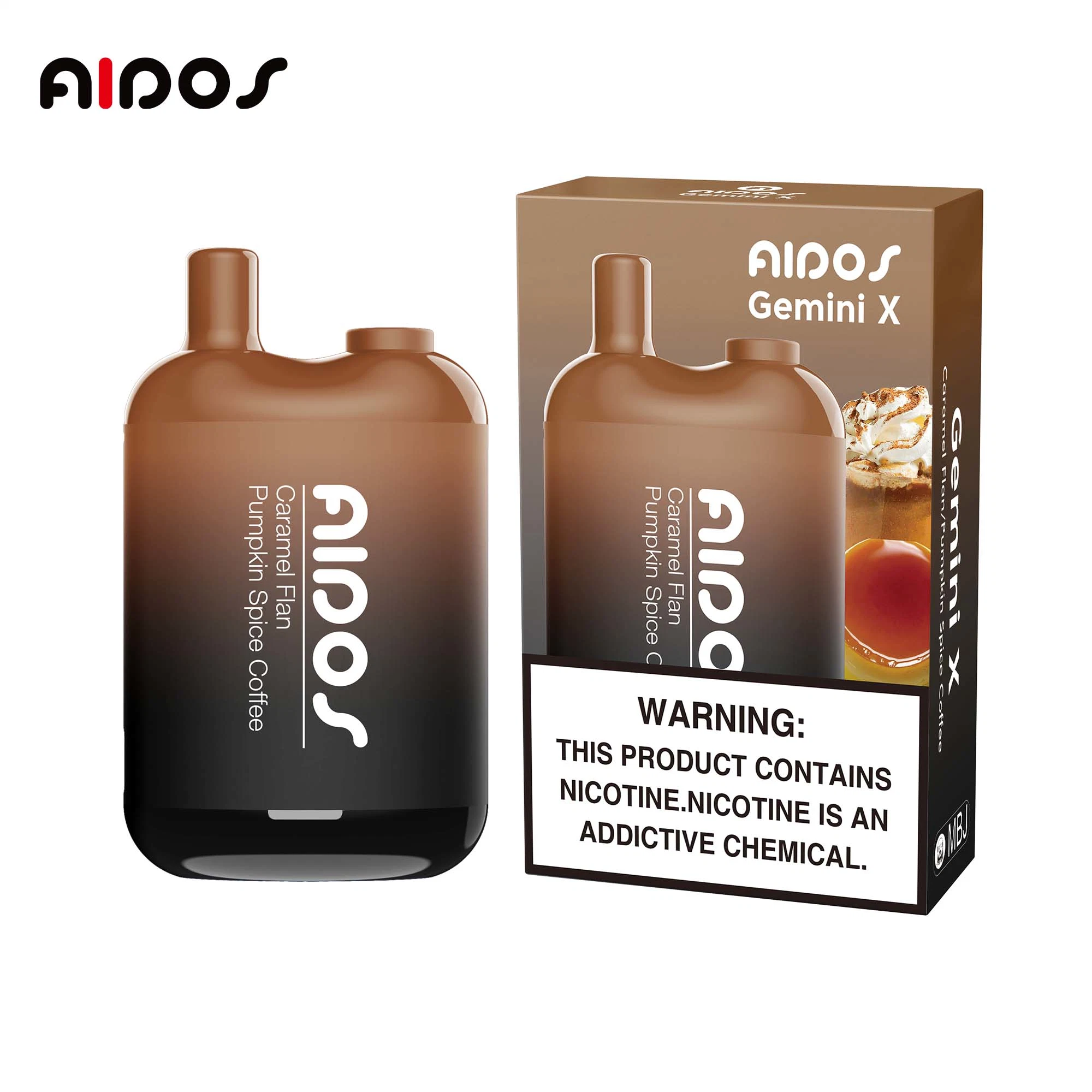 Aidos J6166 Geminini X Hot Selling Te5000 6000 Saveurs de e-liquide fruité pour cigarettes électroniques Pod jetable Vape 16ml 8000 bouffées Stylo Vape jetable en gros.