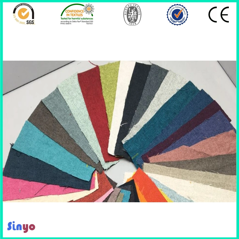 100% Polyester New Design Upholstery Fabric Linen Look Sofa Fabric Textile