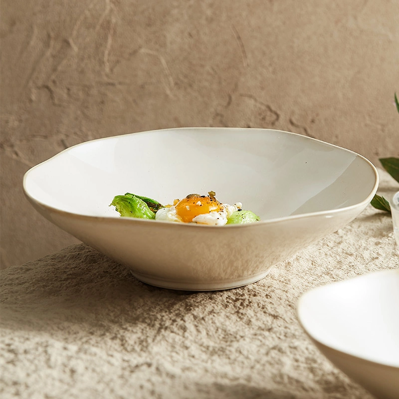 Cuencos de sopa de ramen de cerámica japonesa al servicio de recipientes para pasta ensalada