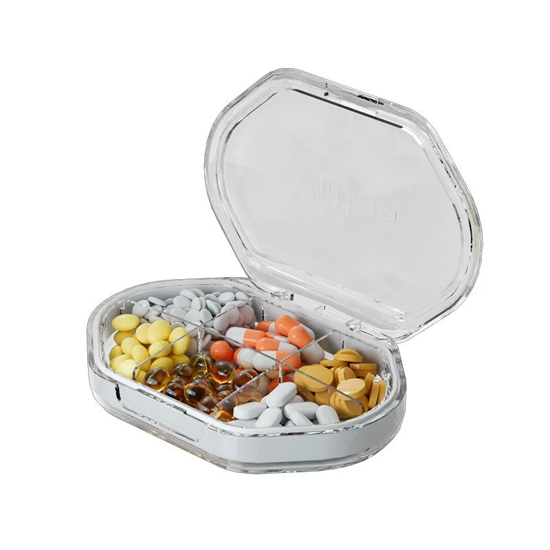 Japan 6 Days Pill Capacity Small Portable Medicine Dispenser Box