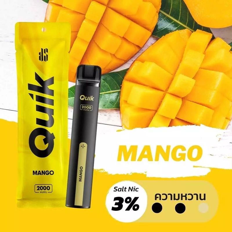 Quik 2000 Puffs Mini Craft Pen Fabrik Preis Einweg Cartomizer Gerät Großhandel Einweg-Vape Pen