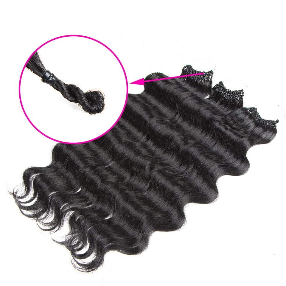 Fibres synthétiques tressé Water Wave tissage de cheveux de boucle