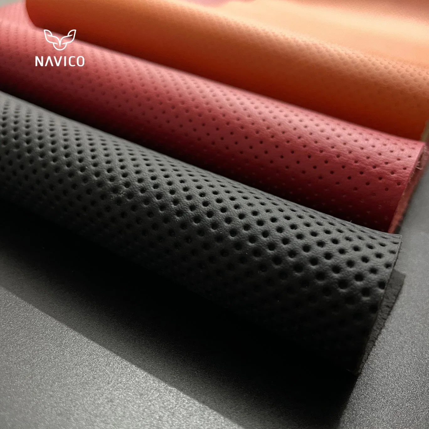 Classical Luxury Perforated PU Nappa Pattern Eco Leather for Automotive Leather Material