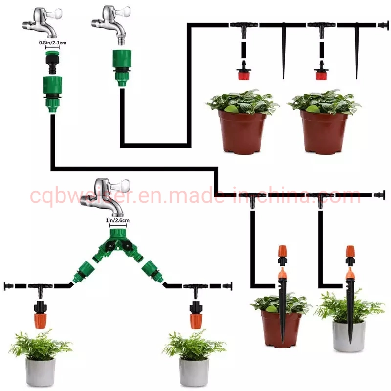 Automatic Drip Irrigation System DIY Micro Drip Irrigation Systems Drip Irrigation Drip Irrigation System Mosaic Flat Emitter Type Black Irrigation Drip Tape