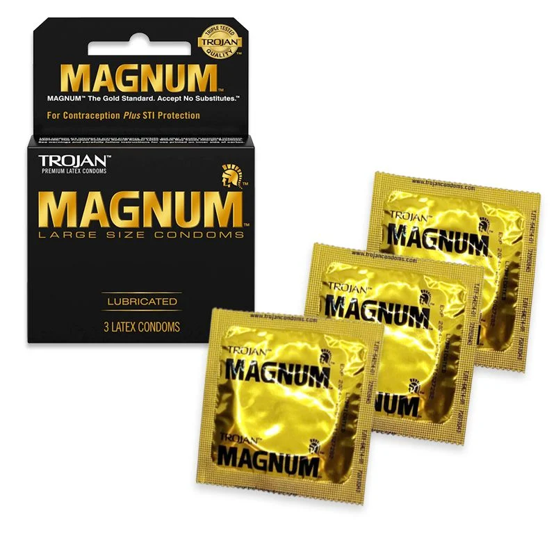 Comercio al por mayor Trojan Magnum los condones de látex Funda ultra Sexo Hombre DOT juguete sexual para hombres condón producto