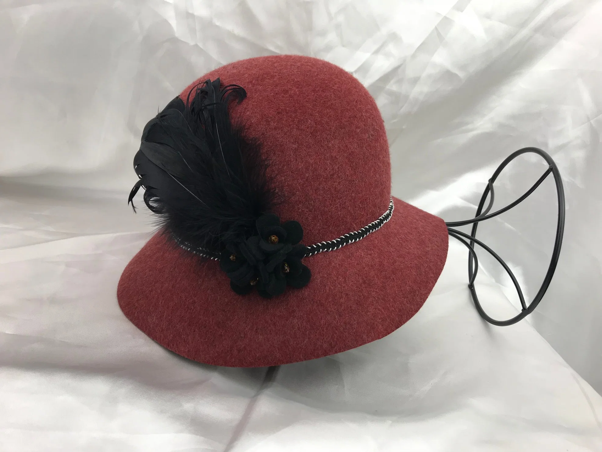 Fashion Wool Felt Cloche Lady Hat for Winter