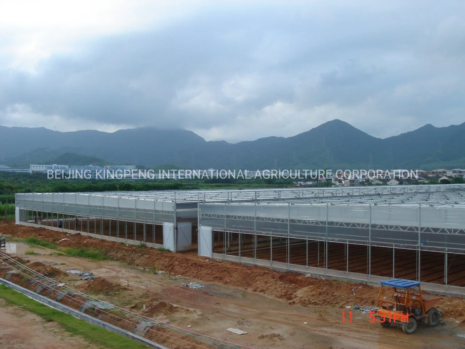 UV Plastic Film Greenhouse in Single Layer for Agriculture