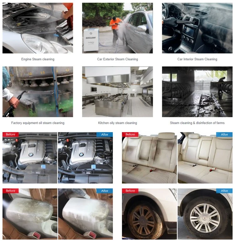 China de acero inoxidable de alta calidad eléctricas portátiles Mini Vapor a alta presión arandela de coche