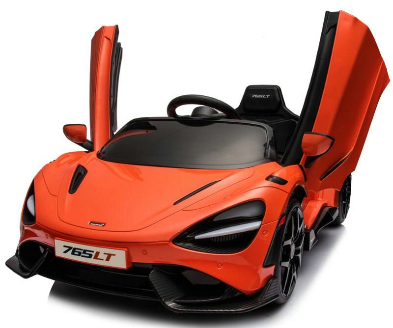 Juguete para niños nuevos con puertas de tijeras McLaren 765lt Licensed Ride En coche