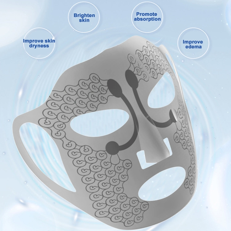 Cuidado de la piel impermeable de silicona Anti Wrinkle SPA Facial Masajeador facial Smart Mask