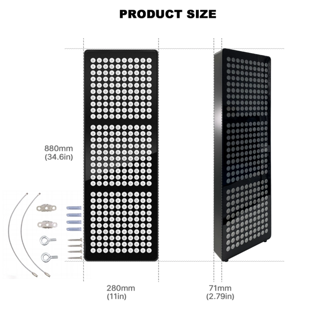 Skincare 1500W Pulsemode 5wavelengths 300PCS LED Infrared Panel Device Red Light Therapy