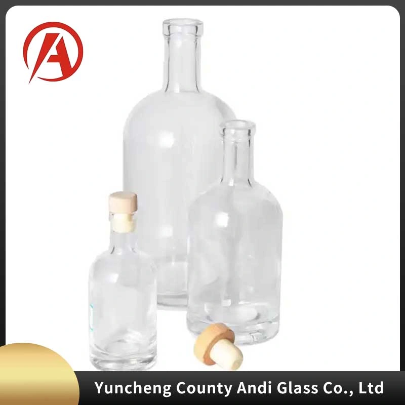 Wholesale Market Top Grade Practical Whiskey Wine Glass Bottle 750ml 700ml Black Carved Gin Whiskey Spirits Alcohol Liquor Bottles Bulk 750ml Empty Wine Bottles