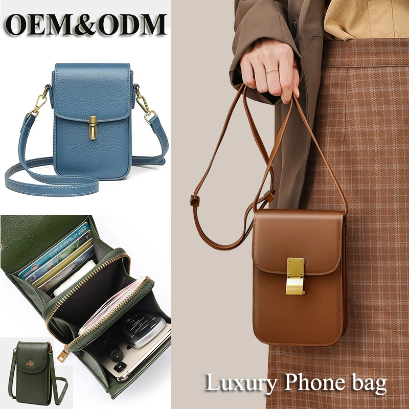 Sac à main en cuir pour téléphone portable imperméable pour femmes, hommes, avec pochette personnalisée de créateur AAA, sacoche, porte-monnaie, sac à bandoulière, sac à main en cuir petit, sac à main en cuir pour téléphone portable.