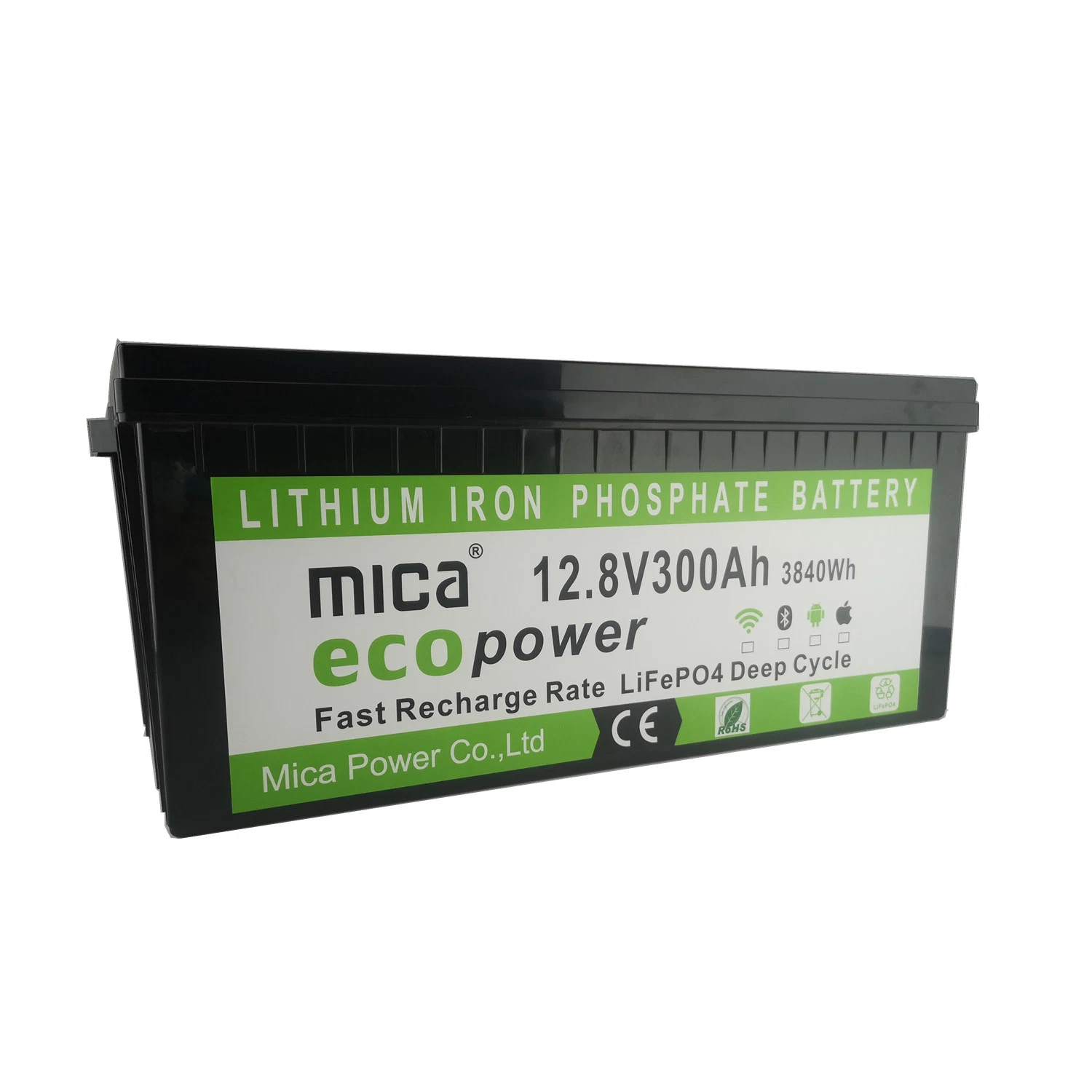 5 anos de garantia Bateria de Lítio de armazenamento Solar 12V 300 Ah LiFePO4 Bateria para PCS do conversor do inversor para RV/carrinho de golfe/Yacht/Marine/Motorhome/Agv