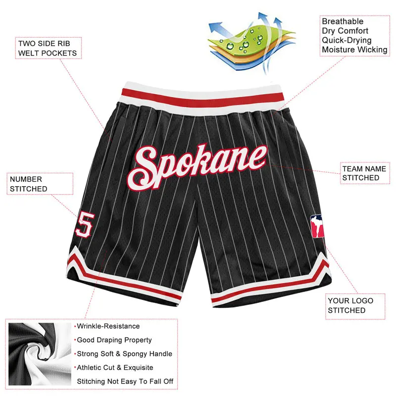 3D Silicone Top Quality Wholesale/Supplier Youth Unisex Sublimation Printing Basketball Shorts Custom Men's Basketball Trunks Retro Training Short