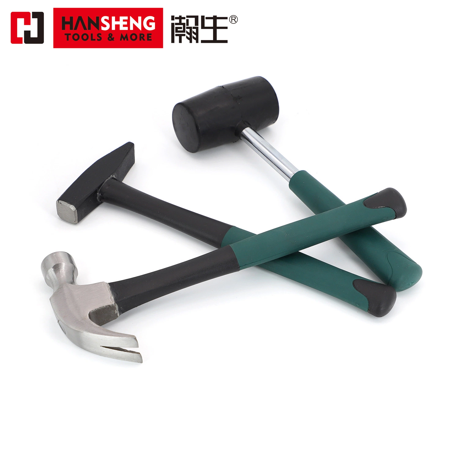 Professional Hand Tool, Hardware Tools, Made of CRV or High Carbon Steel, Rubber Hammer