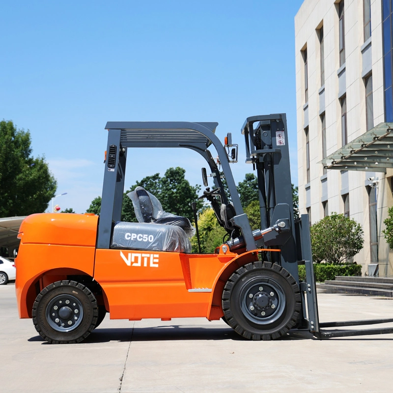 Multifuncional Nuevo camión de carga de 5 toneladas Diesel de alta calidad Hydraulicdiesel Forklifts Maquinaria para la venta Forklift portátil