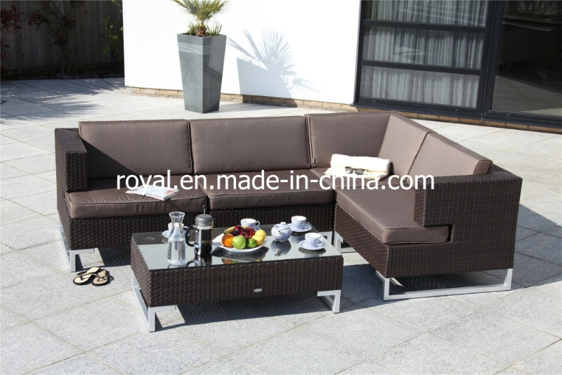 Chinese Modern Outdoor & Indoor Powder Coating Aluminum Sofa Set Furniture for Garden Hotel Pool Side