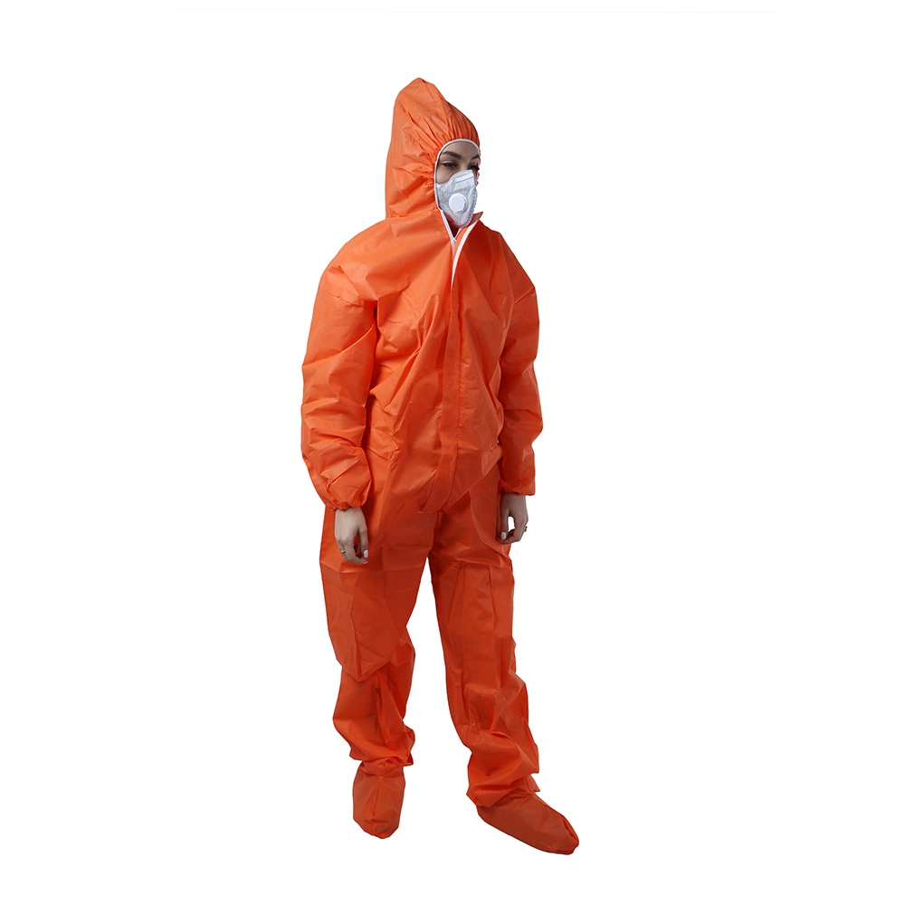 Dust Splash Resistant Microporous Coverall Protective Clothing Suitable for Mining Industry