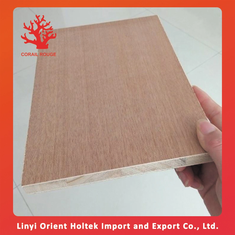 Waterproof Poplar Core Okoume Veneer Block Board for Furniture