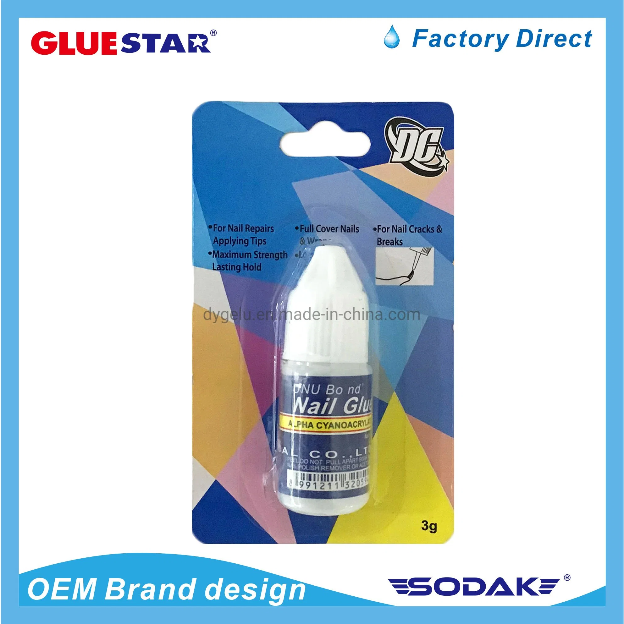 High quality/High cost performance Wholesale/Supplier Customized Multiple Colors Nail Tips Glue Gel Suppliers