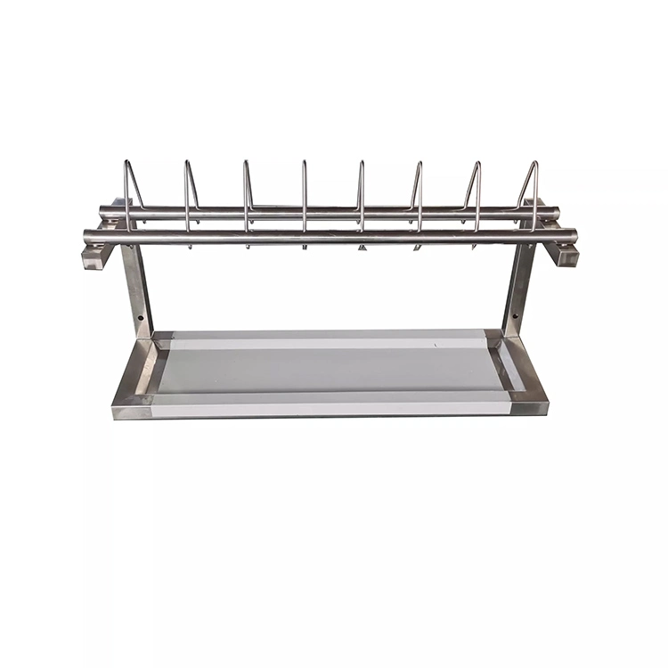 Guanbai promotional discount stainless steel kitchen dish storage rack with wall mounted accessories