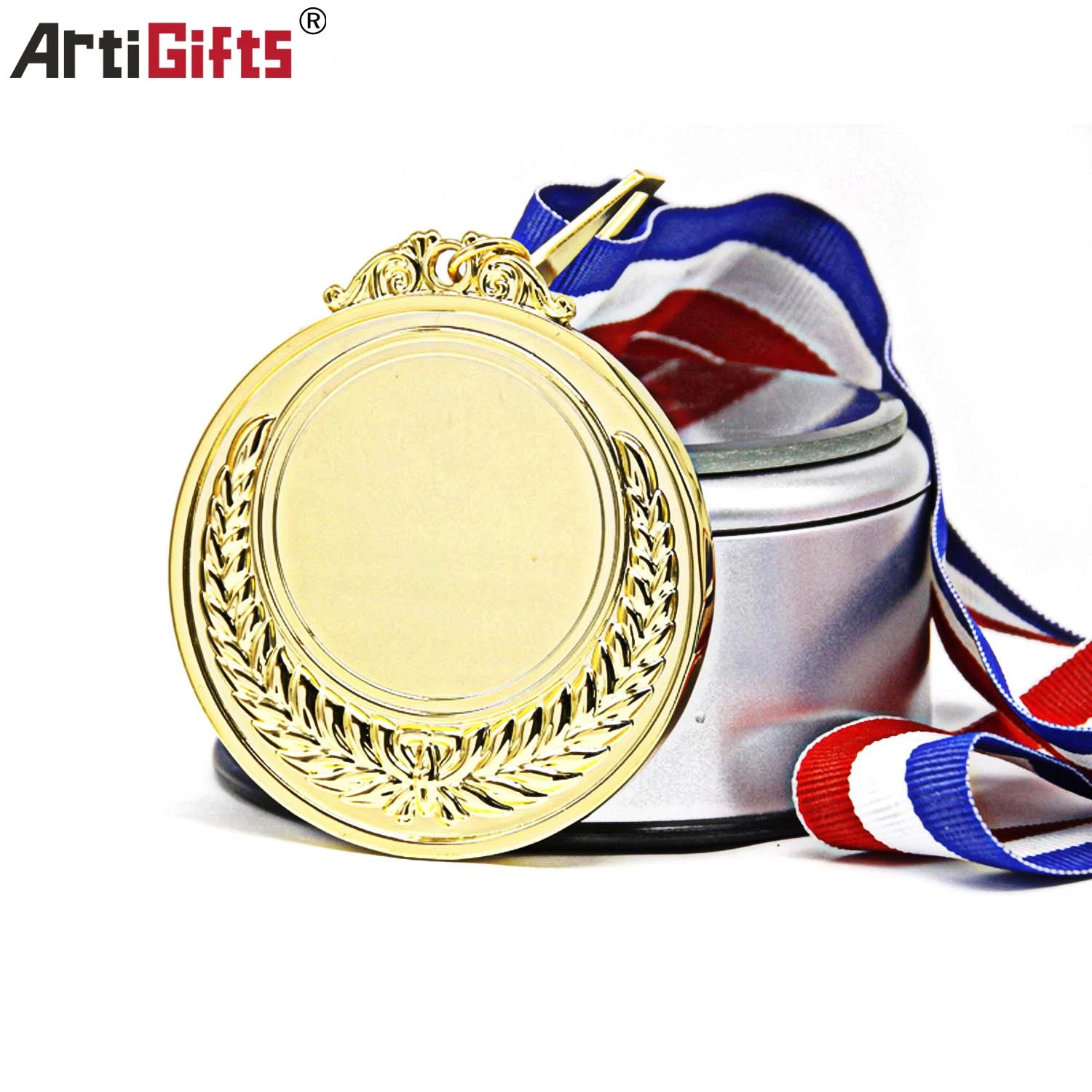 Most Popular Custom Souvenir Gift Metal Sport Trophy Medal with Ribbon