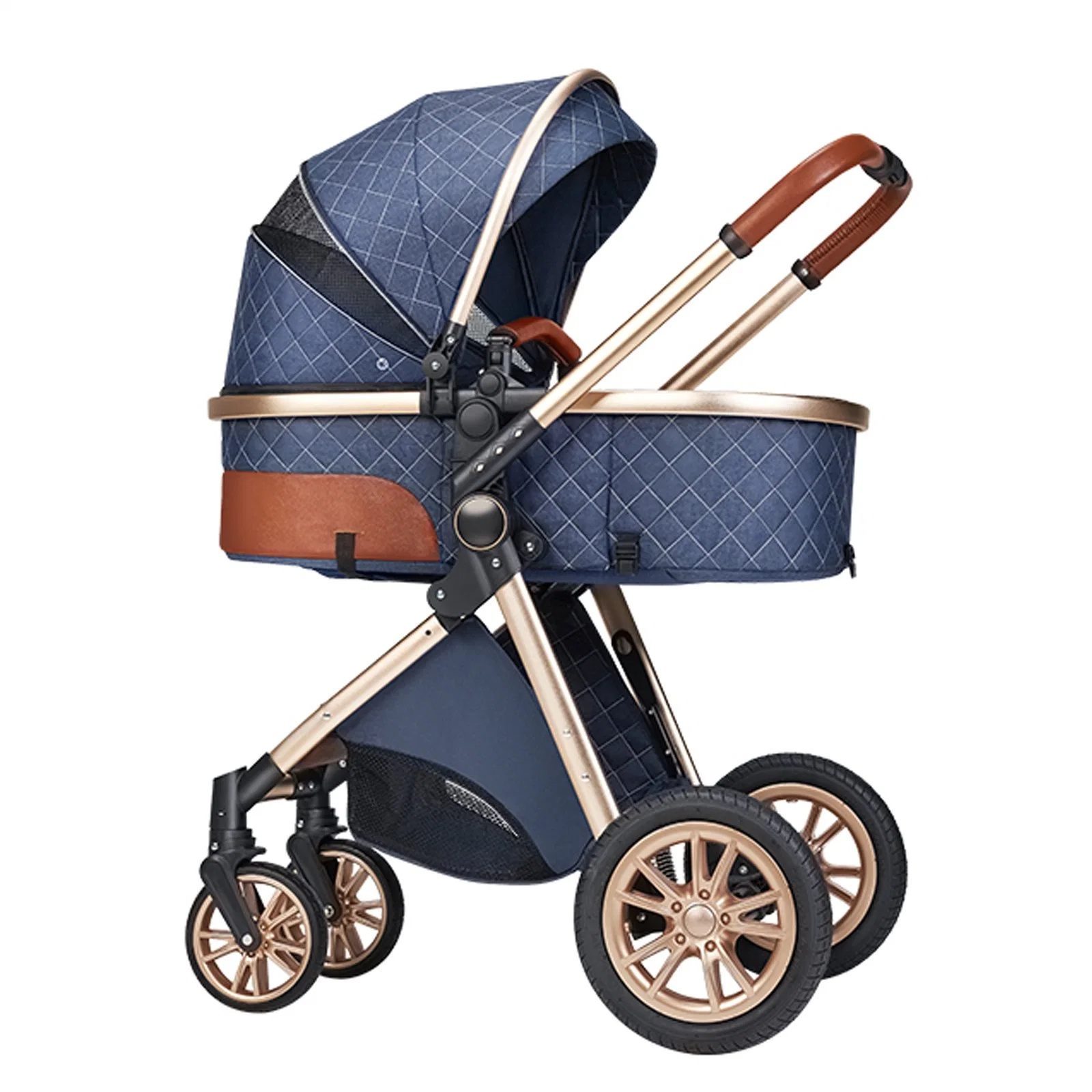 Germany High quality/High cost performance  Customized Frame New Born Baby Sleeping Pram Carry 3 in 1 High View Baby Stroller