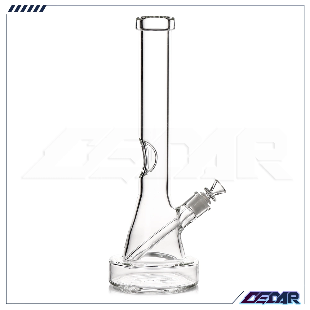 16 pulgadas vidrio agua tubería de hielo rejilla tubo de vaso de tabaco Pipe 7mm grueso Huokah Humeador pipa de humo agua de vidrio grande Fumando pipa